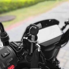 Motorcycle Helmet Lock 22mm-26mm Anti-Theft Metal Lock wi Material Type: Metal