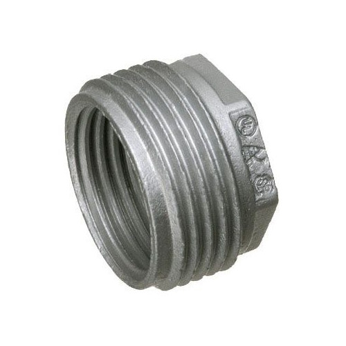 Arlington 525, 1-1/4″ x 1/2″, Zinc, Hex Head, Rigid Con Reducing Bushing, 1 pc