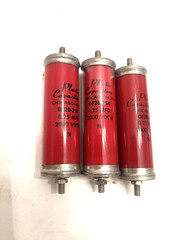 3 lot 0F20-254 OF20-254 Plastic Capacitor 0.25 MFD 2000 VDCW -Red Chicago