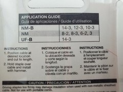 Lot of 2 Packs of 30 Gardner Bender NM Cable Staples MS-1575TD Wood 9/16″