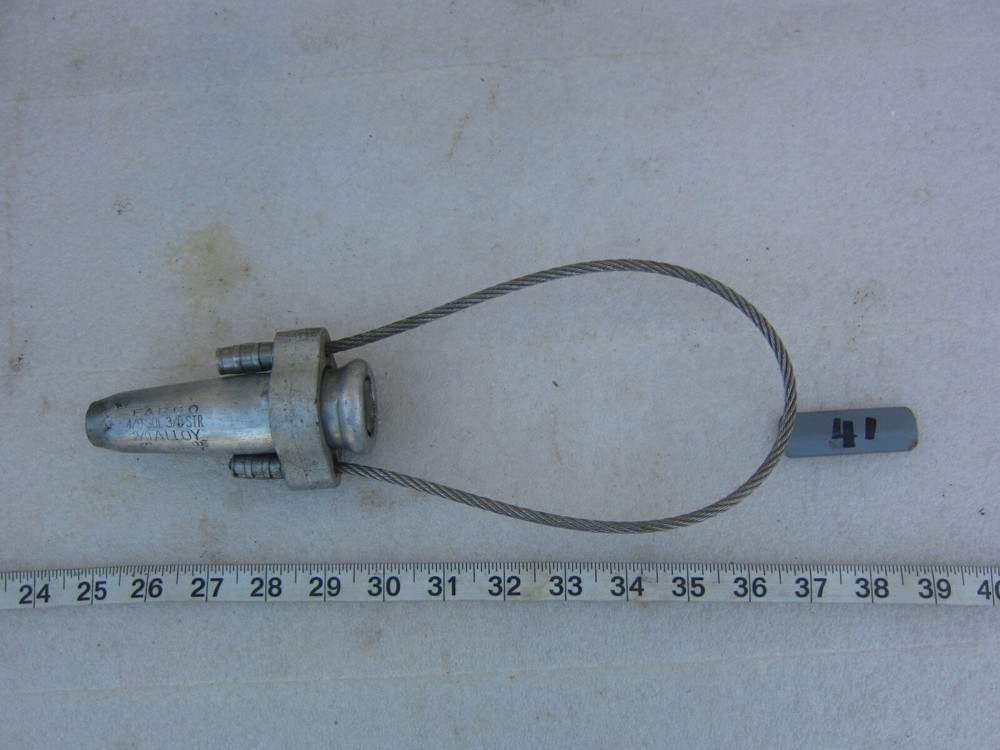 Fargo 2/0 4/0 Sol Automatic Guy Wire Deadend, Used
