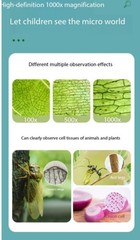 Portable 1000X Magnification Optical Microscope 4.5-inch TFT Colour Screen