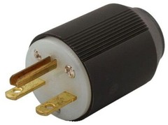 Arrow Hart 4731N, 125 VAC, 15 A, NEMA L5-15R, Locking Device Connector, 1 pc