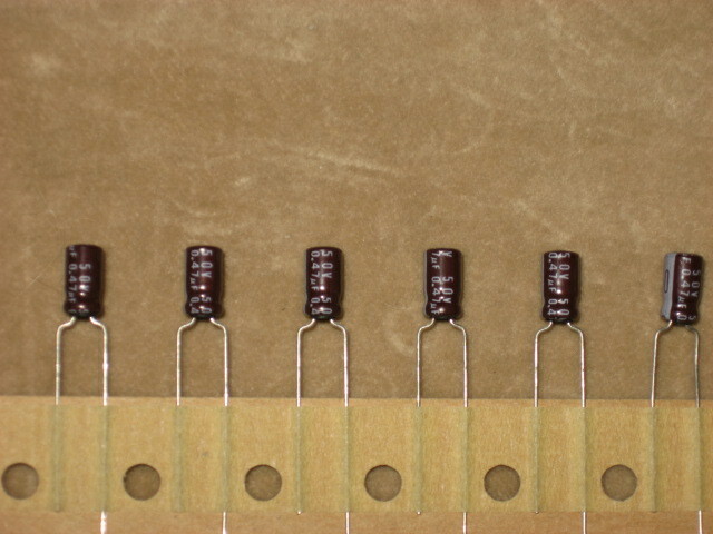 .47uf 50 volt Electrolytic Capacitor, new