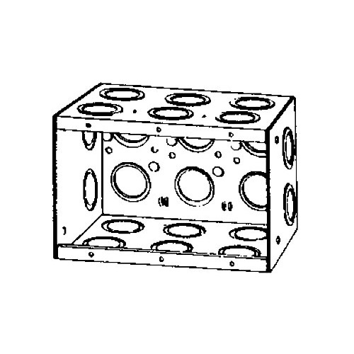 Appleton/O-Z M3350, 5-7/16″ x 3-1/2″ x 3-3/4″, 3-Gang, Welded, Masonry Box, 1pc