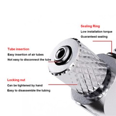 M3-M6 Male Threaded Straight/Elbow Pneumatic Push In Fitting Pipe Tube Connector