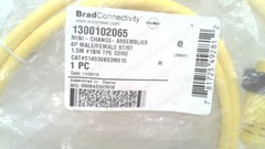 BRAD CONNECTIVITY 114030K03M015, DOUBLE-ENDED CORDSET, 1300102065, NEW #339363