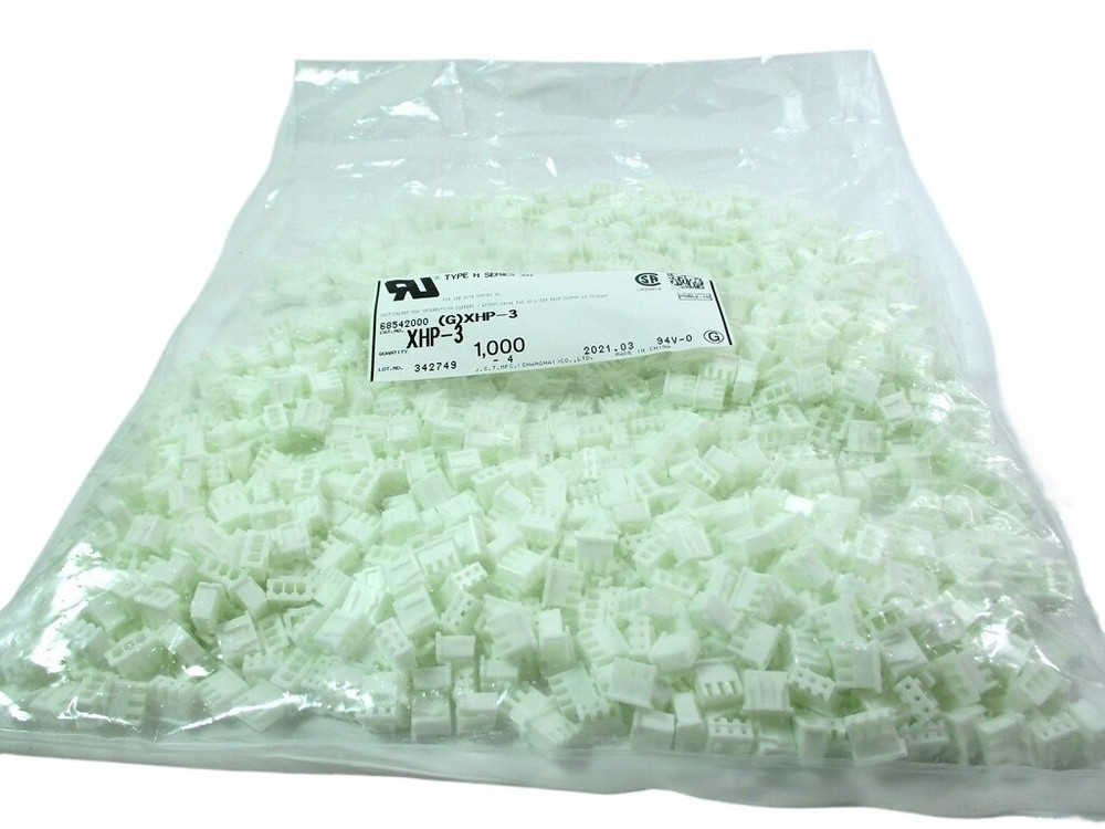 1000 pcs/1 pack XHP-3 connector XH2.5mm pitch 3P plastic shell