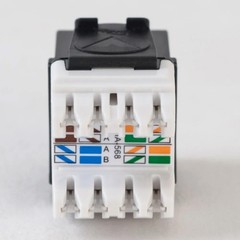 ICC CAT6A RJ45 Keystone Jack for HD Style (ic1078gabk)