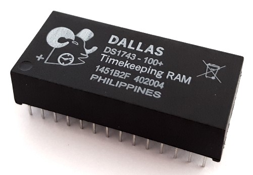 DS1743-100+ MAXIM NON VOLATILE RAM REAL TIME CLOCK IC