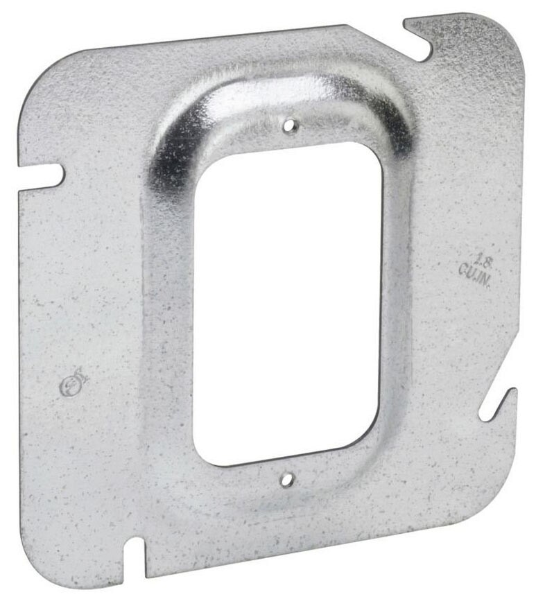 Crouse-Hinds TP529, 4-11/16″, 1-1/2″ Rise, 1 Device, Square Steel Box Cover, 1pc