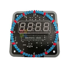 DS1302 DIY Rotating Digital LED Display Module Alarm Electronic Clock Kit Board