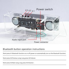 Electronic Soldering Audio Spectrum Bluetooth Speaker Kit LED Music Spectrum DIY