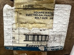 QTY 100 Superstrut Square Washer 1.5 x 1.5″ Size 3/8″ Electro-Galv. AB241-3/8EG