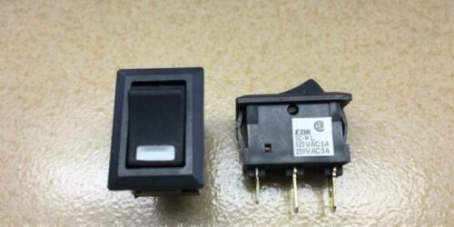 1pc EDK SC-WL 4Pins 2 positions 3A 250V Power Rocker Switch With light
