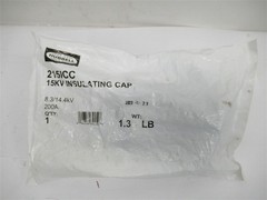 Hubbell 215ICC , Load Break Insulating Cap W/Conductive Cuff , 200 Amp , 15 kV