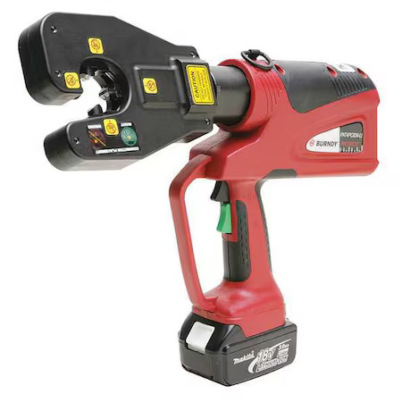 Burndy Pat4pc834li Cordless 4 Point Crimping Tool, 6 Ton Power, 18V Makita