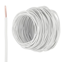 150 Feet Electrical Wire Insulated Solid Copper 14AWG Hook Up Wire Cable, White