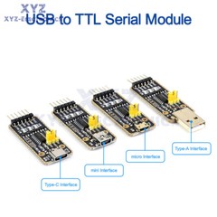 CH340G 6 Pin USB to TTL UART Communication Module Micro / Mini / Type-A / Type-C