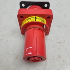 PowerSafe L1 P3 Power Connector Panel Mount 500 Amp IP67 1000 Vac Red *USED