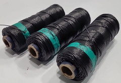 EY Technologies Lacing Braiding Cord, Black Nylon Wax, SET OF 3!