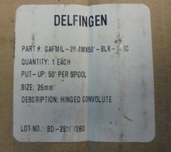 DELFINGEN GAFMIL-26MMX50′-BLK-100C HINGED CONVOLUTE