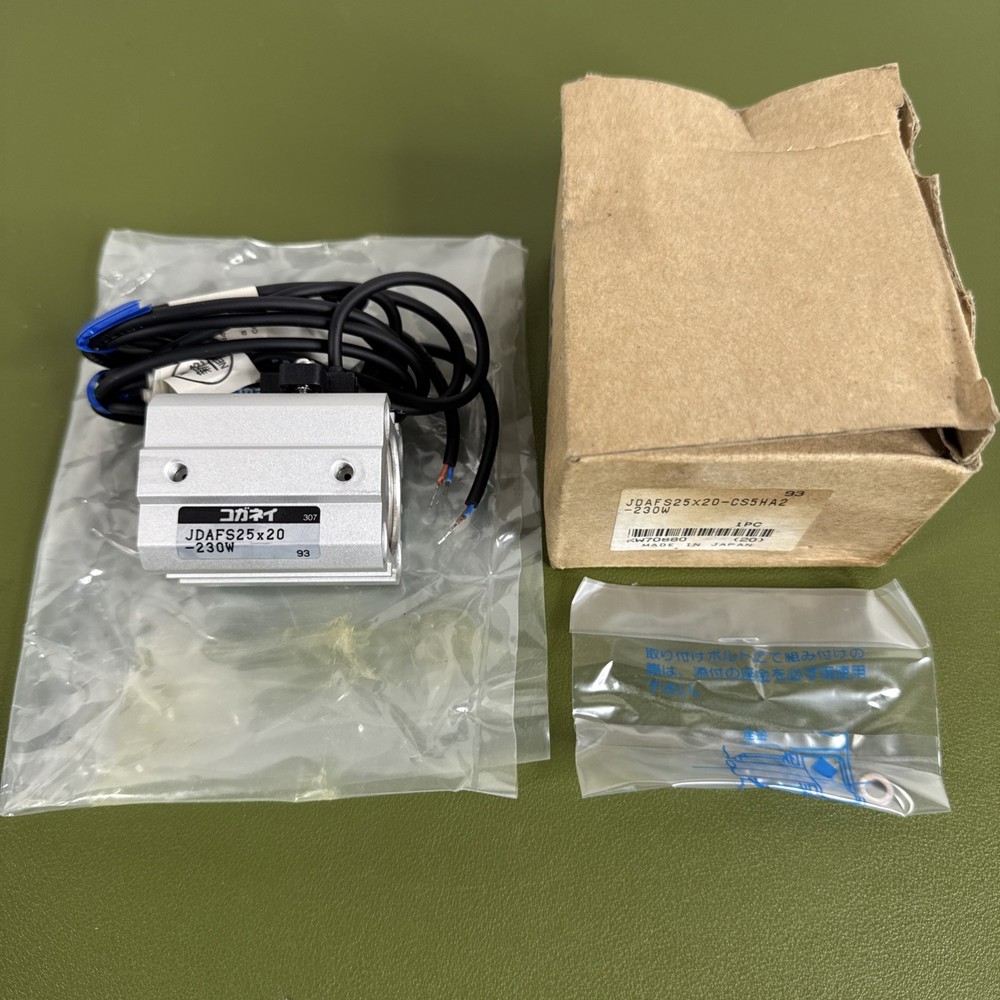 Koganei JDAFS25X20-230W Air Cylinder, w Wiring