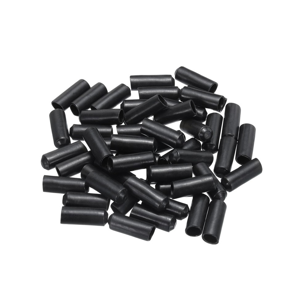 50pcs Heat Shrink End Cap 8mm Dia 2:1 Waterproof Electrical Wire Wrap Adhesive