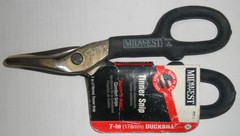 7″ Duckbill Snip Forged USA Cuts Circles Curves Straight Midwest Tinner Snips…