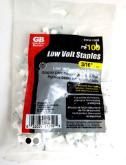 Gardner Bender® PMW-100B Plastic Staples, White, 3/16″ 100 Count – NEW & SEALED
