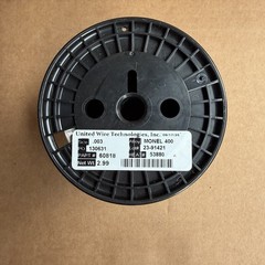 Monel 400 Wire .003” Alloy Spool United Wire Tech Part#60818 2.99 LB USA