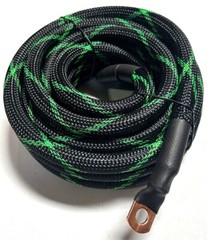 Show Quality 4 Gauge AWG Snakeskin Power Ground Copper Cable Wire Marine Grade