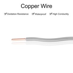 THHN Wire 14 AWG 10 Feet Electrical Wire Insulated Solid Copper Rated up to 600