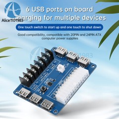 ATX Power Supply Breakout Board USB Charging Desktop Chassis Power Adapter Board