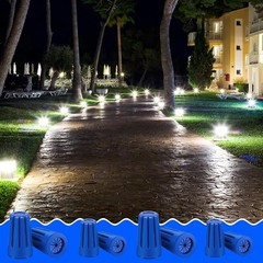 Waterproof Outdoor Electrical Connector Cable Terminal blue
