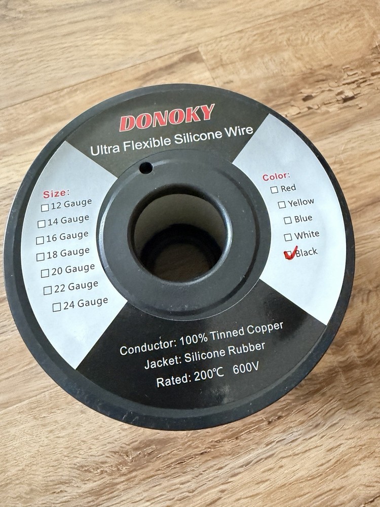 Ultra Flexible Silicone Wire 100% Tinned Copper 10 AWG Black New 50 Feet