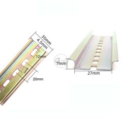 35mm Width Din Rail for Circuit Breaker Fixing Slotted Rail Length 85mm to 500mm