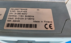 KONECRANES HOIST DYNALIFT VECTOR II D2L022FT50A0S 48A 33kVA (USED)