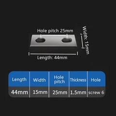 Bus Bars Connector Copper Nickel-Plated Hole Distance:30 35 40 50 63 68 72 80mm