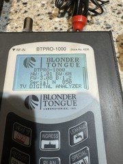 Blonder Tongue BTPRO-1000 QAM 8VSB Analog Signal Analyzer 4-1000 MHz