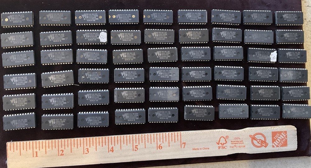 Lot Of 45 Televideo Miscellaneous Assorted Eprom Chips