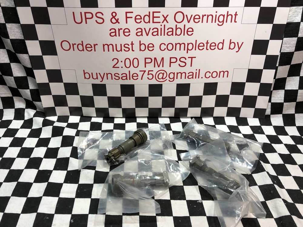 LOT OF 4 GLENAIR BACKSHELL 06324-390FS005N1403A3, SHIPSAMEDAY #BOX 13 “F1”