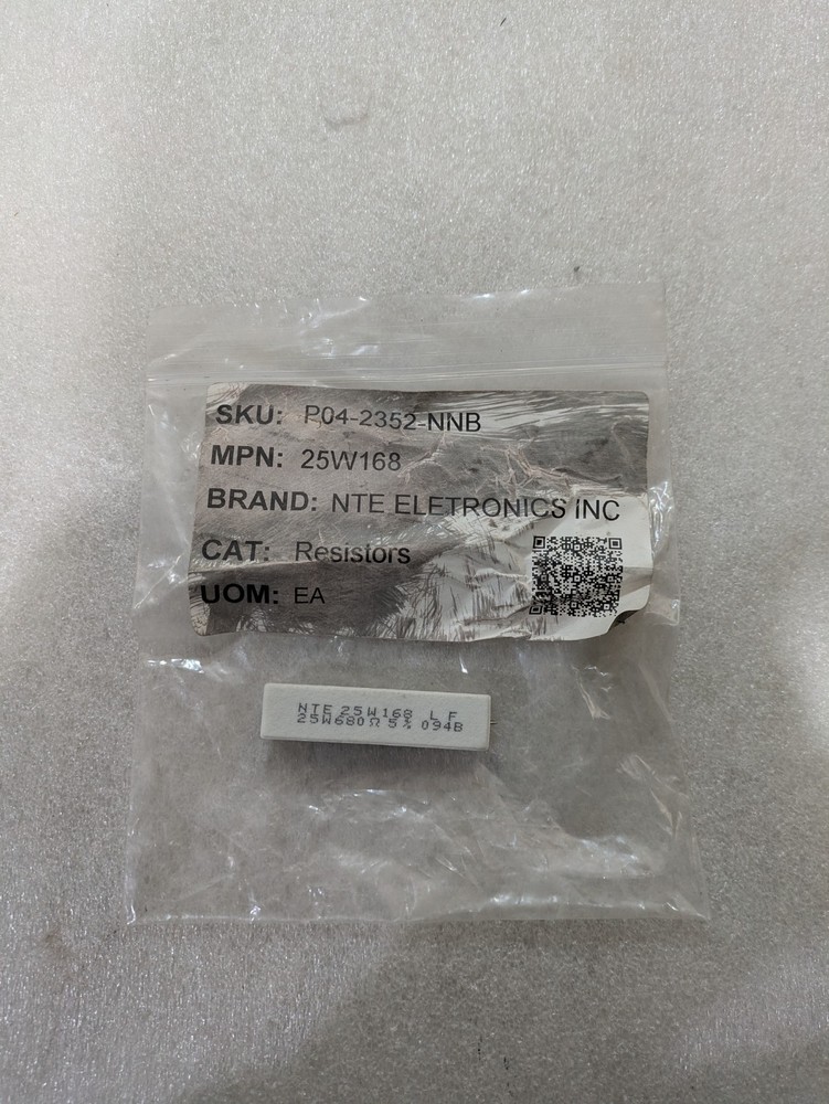 NTE ELETRONICS INC 25W168 RESISTOR