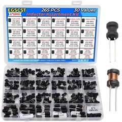 EGSCST 30 Values 265 PCS Inductor Assortment Kit from 1uH to 100mH 6 * 8mm DI…