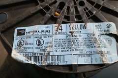 ENCORE WIRE 14 YELLOW 106100706440 MACHINE TOOL WIRE ( 350′ ) STRANDED