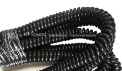 Spring spiral wire and cable 8 core black power cord expandable wire