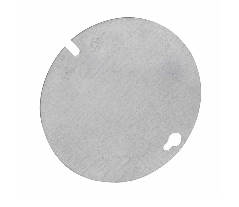 4″ OCTAGON ELECTRIC BOX COVER Round Steel Flat Blank TP323 NEW APPLETON 8403