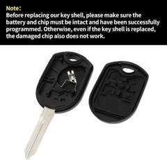 Replacement Key Fob Shell Case for Ford Edge & Explorer 2011-2015, 4-Button CWTW