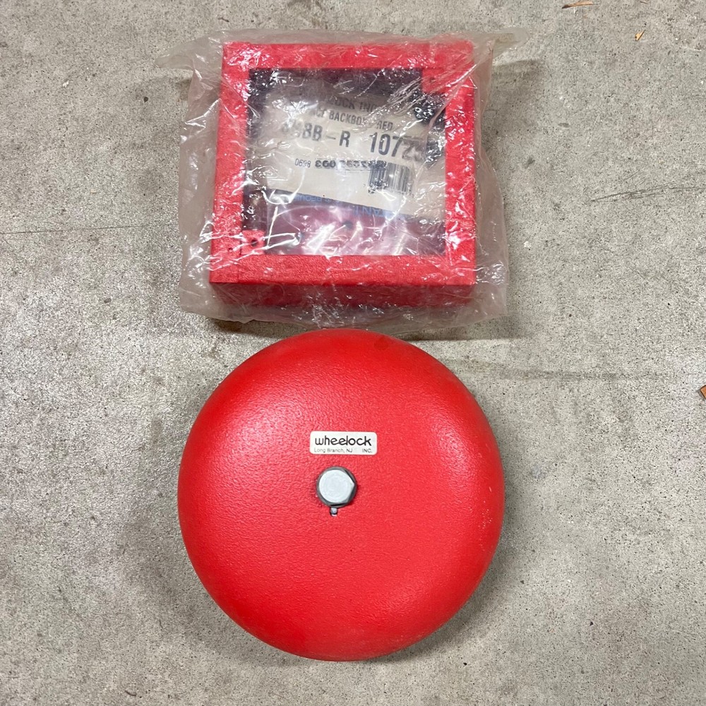 46T-G6-24 WHEELOCK – 6″ BELL – 115VAC – RED 24 VOC 0.063A FIRE ALARM SIGNALING