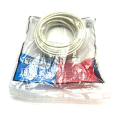 Tripp Lite N201-050-WH Cat6 Gigabit White Snagless Patch Cable RJ45 M to M 50ft